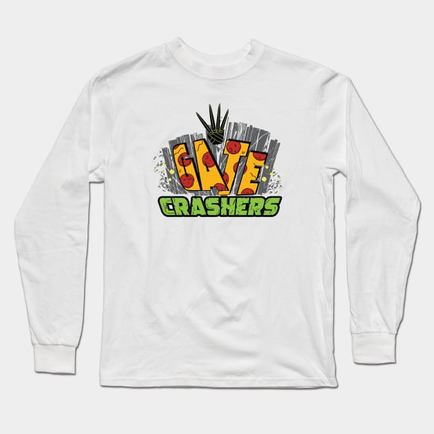 GateCrashers Turtle Power Logo (Katana Claws) Long Sleeve T-Shirt by GateCrashers